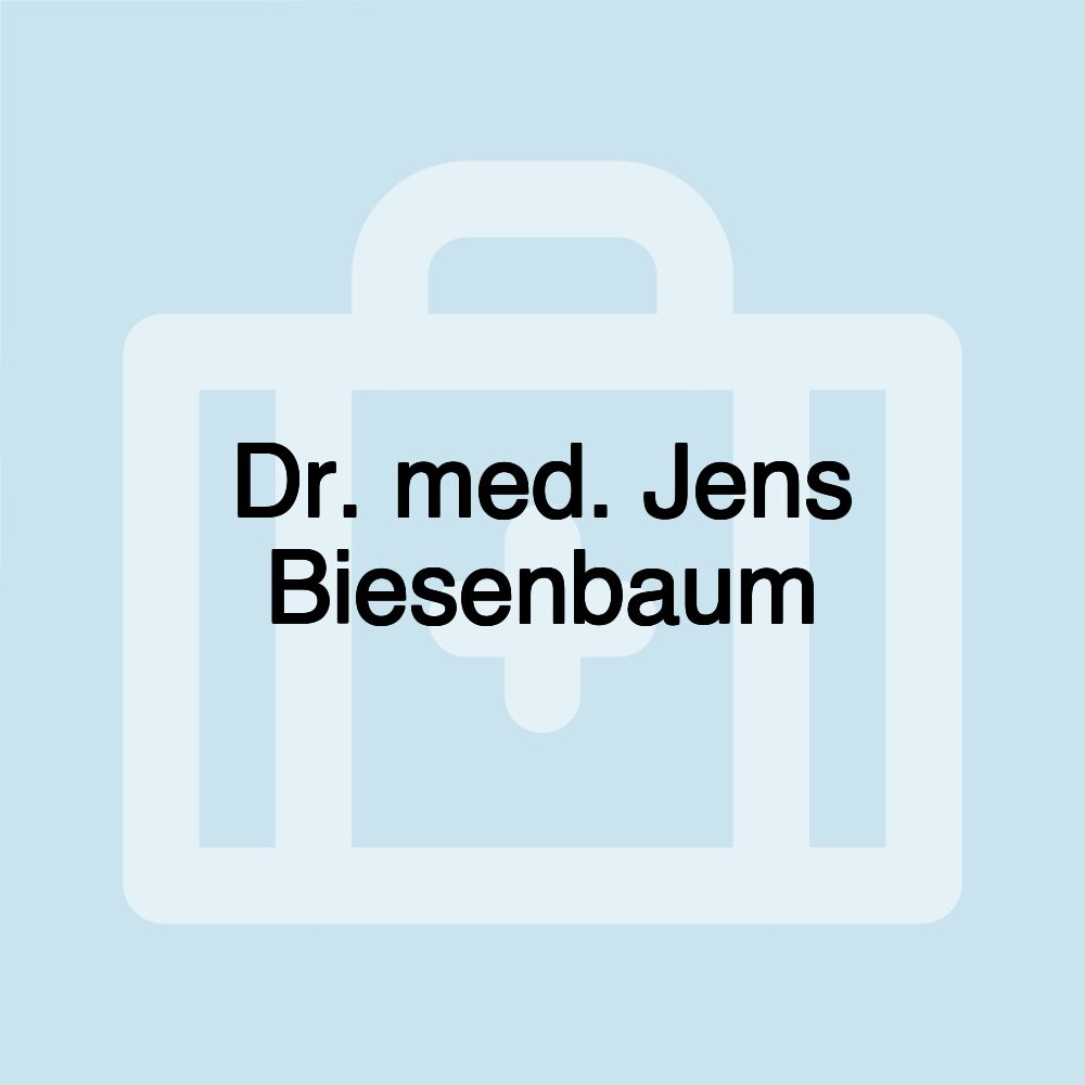 Dr. med. Jens Biesenbaum