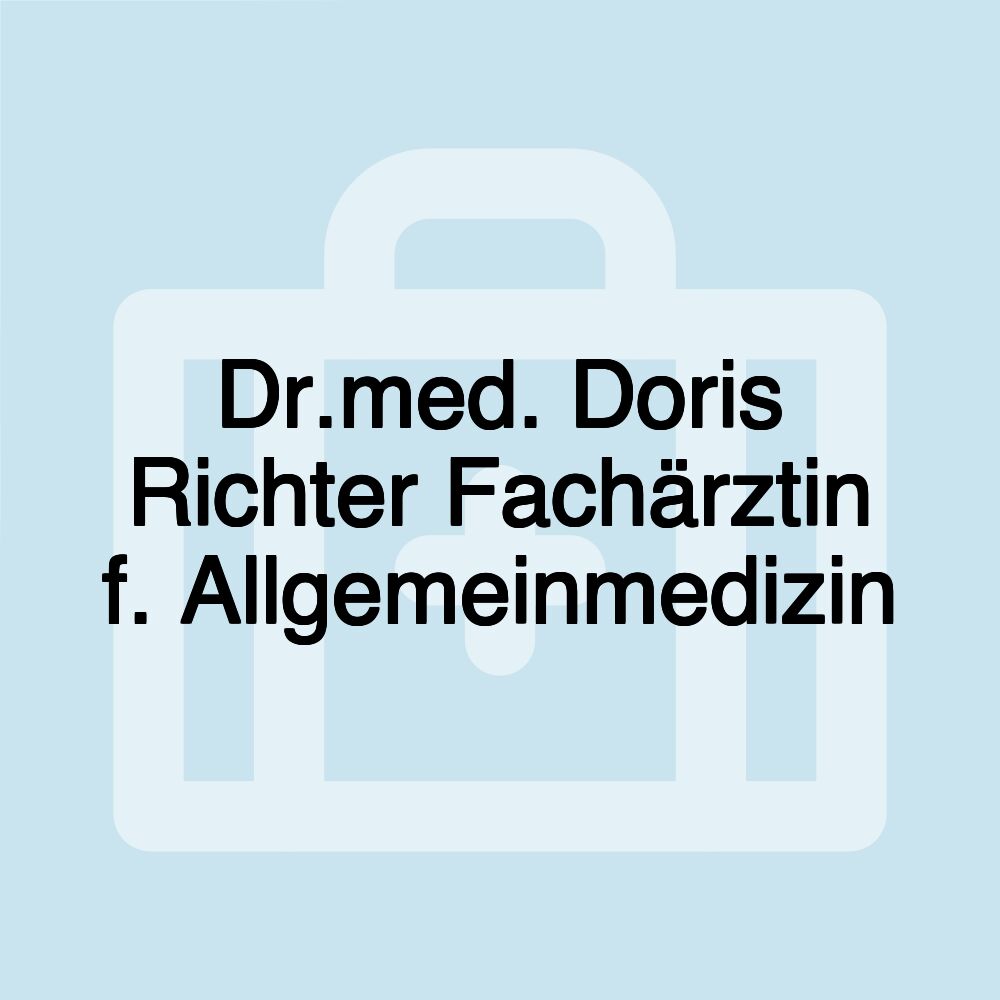 Dr.med. Doris Richter Fachärztin f. Allgemeinmedizin