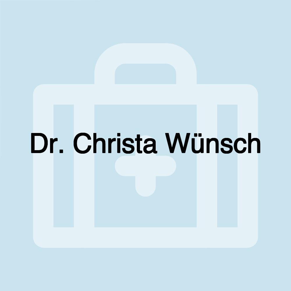 Dr. Christa Wünsch