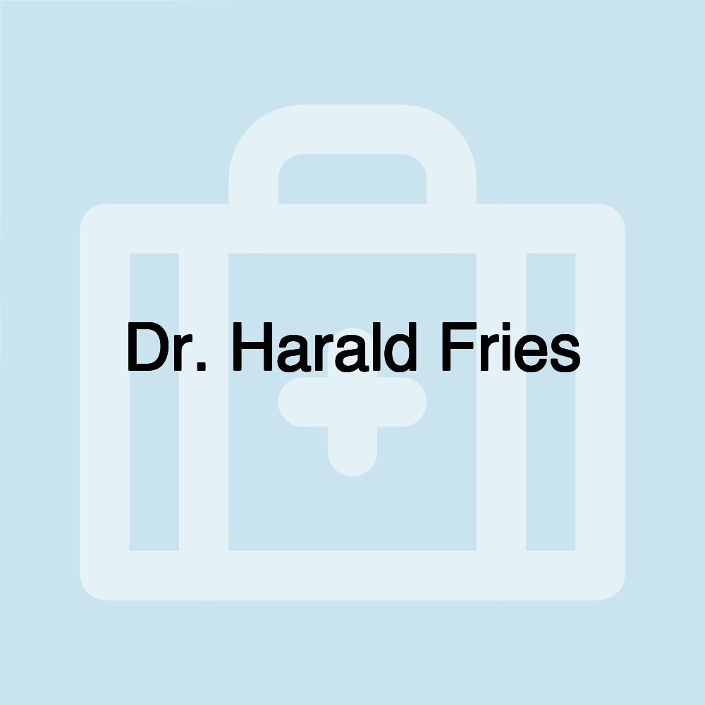 Dr. Harald Fries