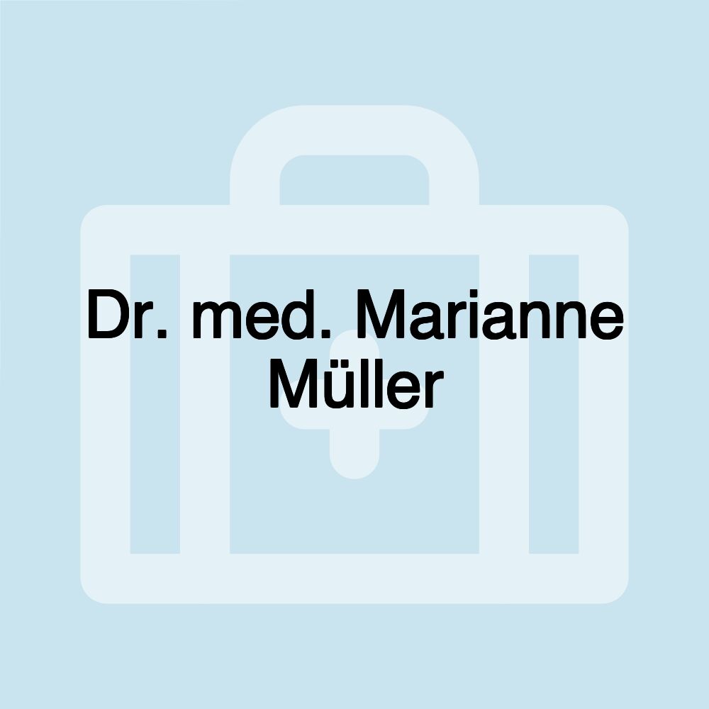 Dr. med. Marianne Müller