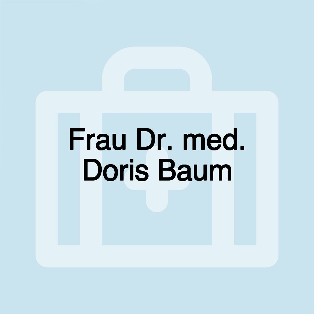 Frau Dr. med. Doris Baum