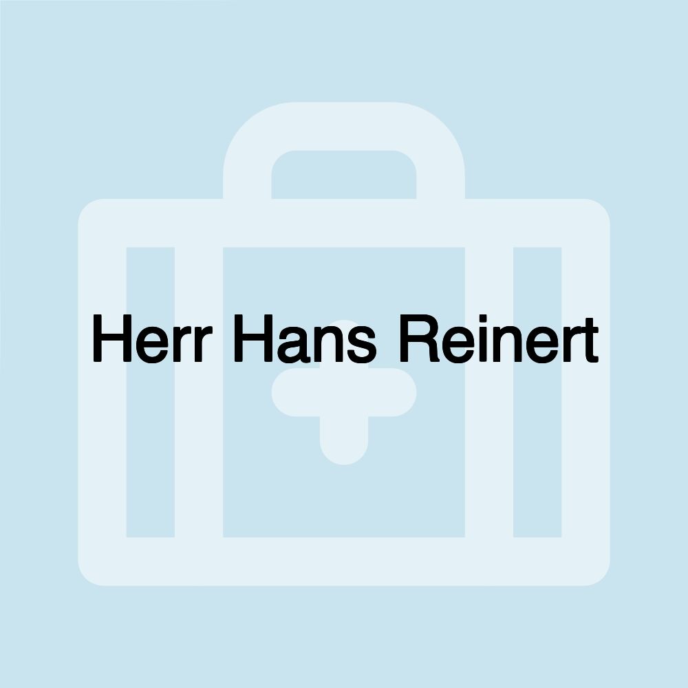 Herr Hans Reinert