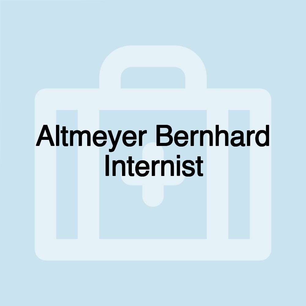 Altmeyer Bernhard Internist