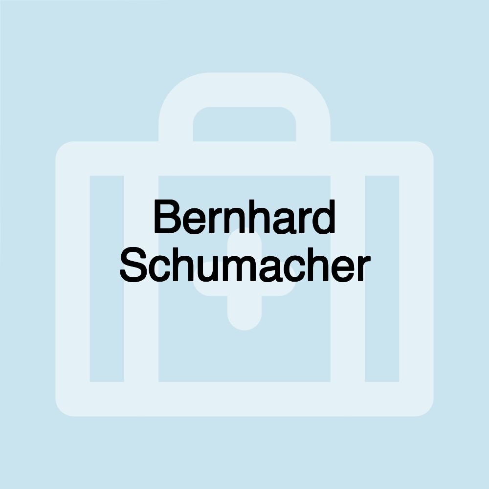 Bernhard Schumacher