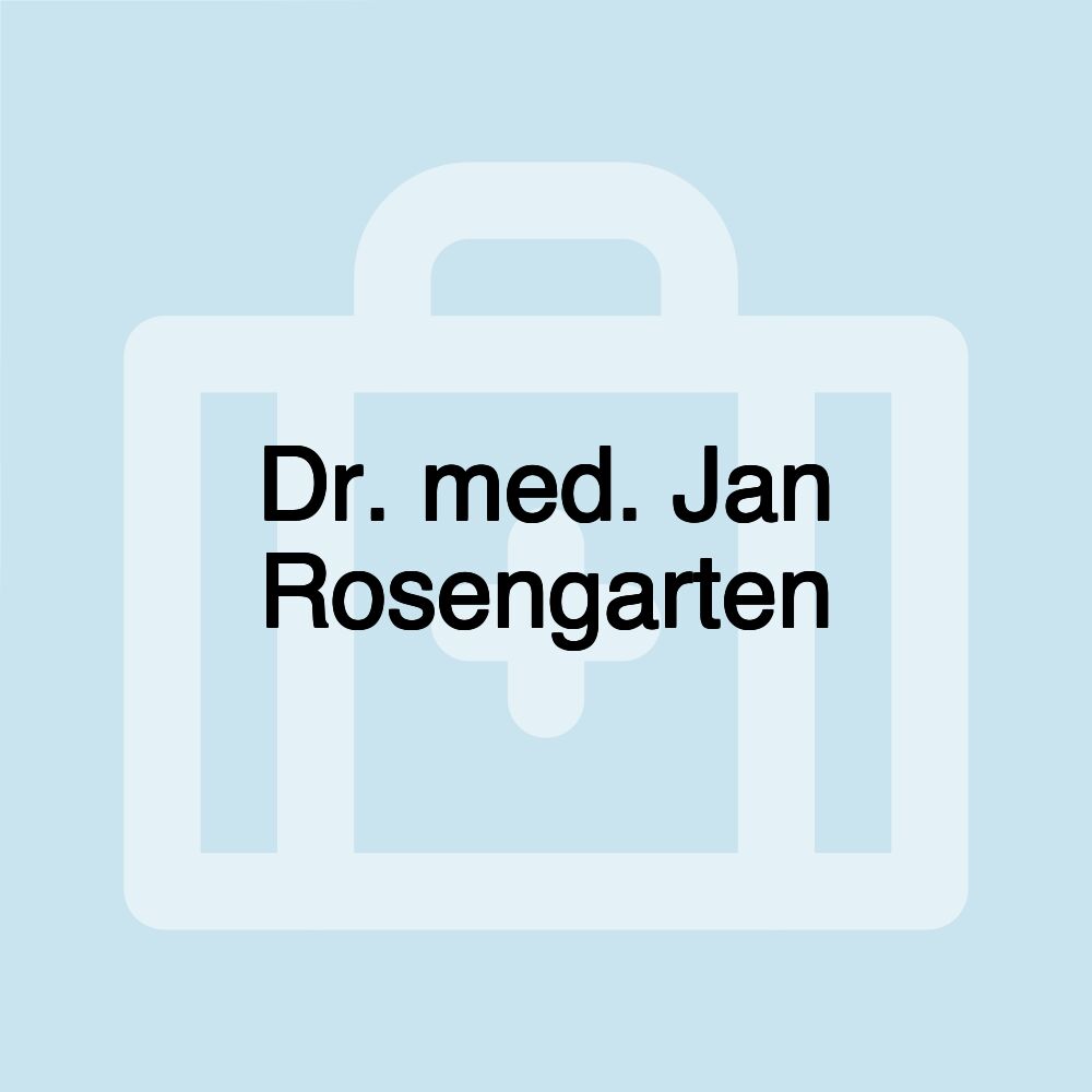 Dr. med. Jan Rosengarten