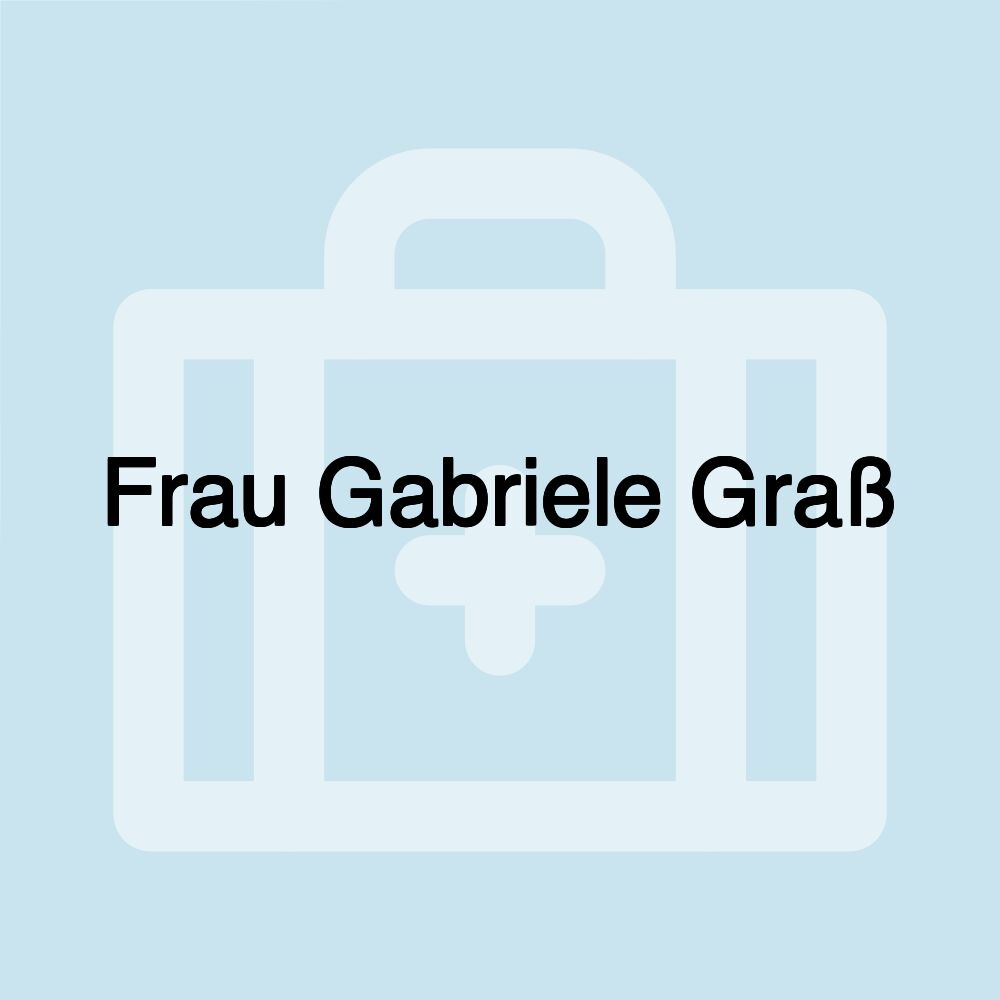 Frau Gabriele Graß