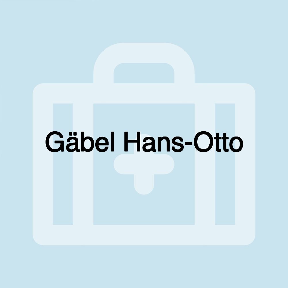 Gäbel Hans-Otto