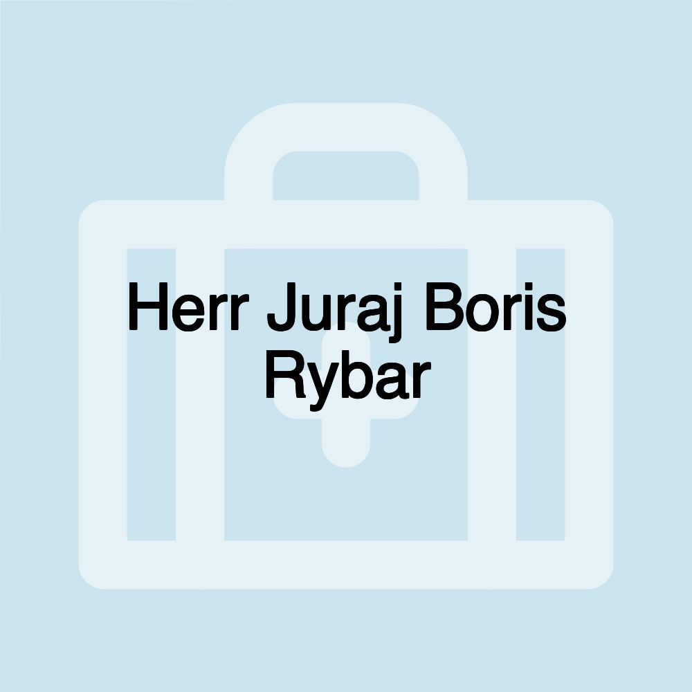 Herr Juraj Boris Rybar