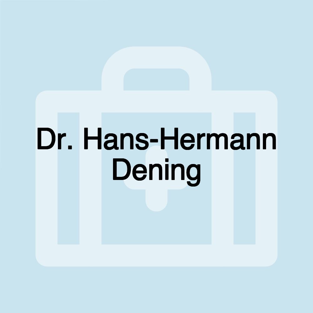 Dr. Hans-Hermann Dening