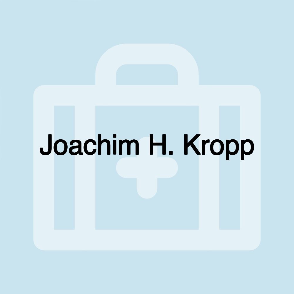 Joachim H. Kropp