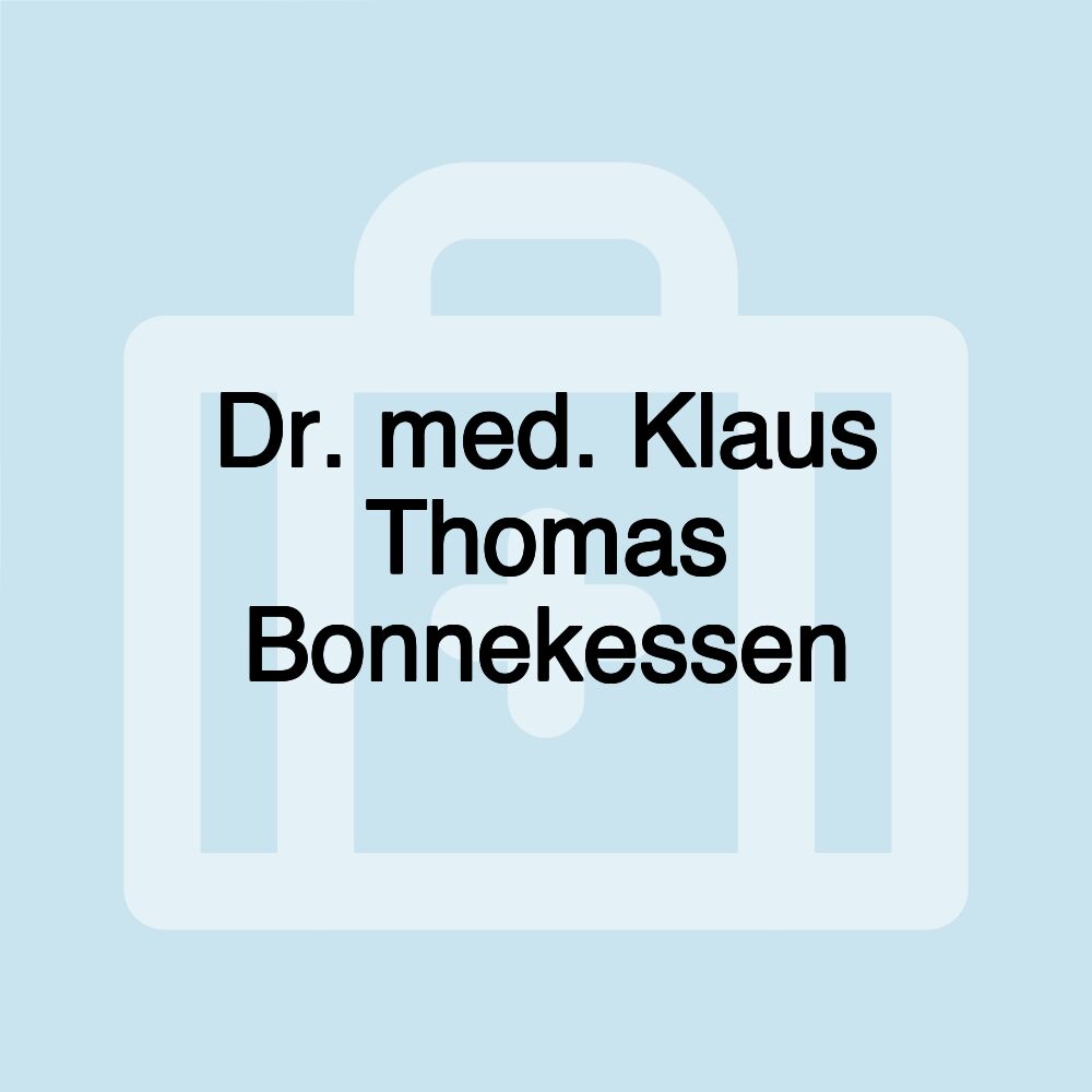 Dr. med. Klaus Thomas Bonnekessen