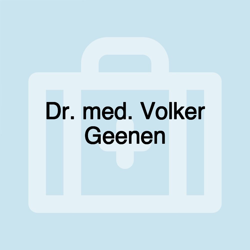 Dr. med. Volker Geenen