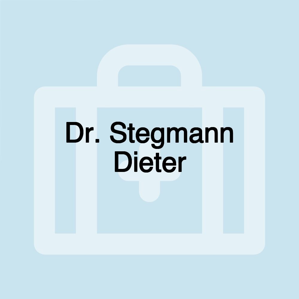 Dr. Stegmann Dieter