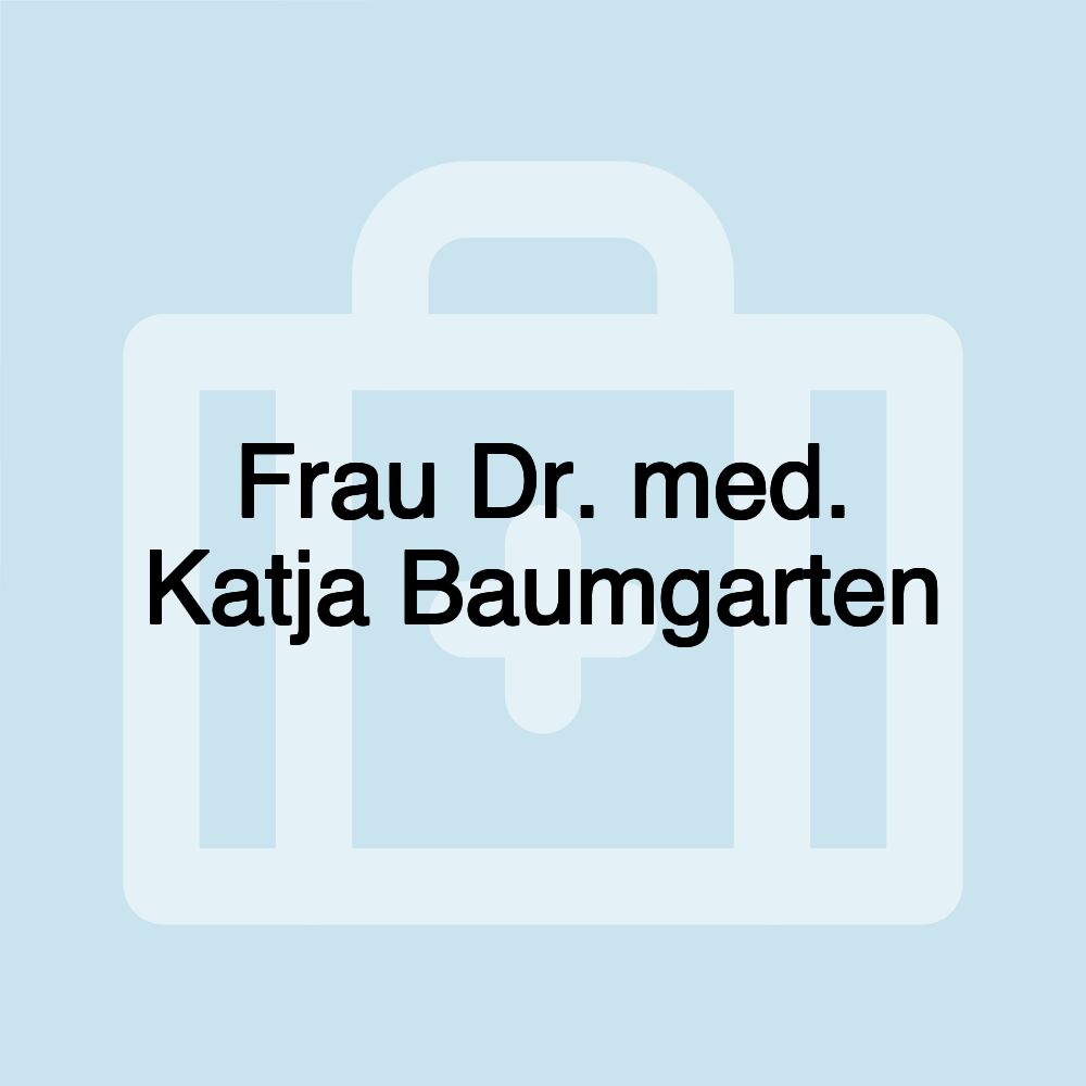 Frau Dr. med. Katja Baumgarten