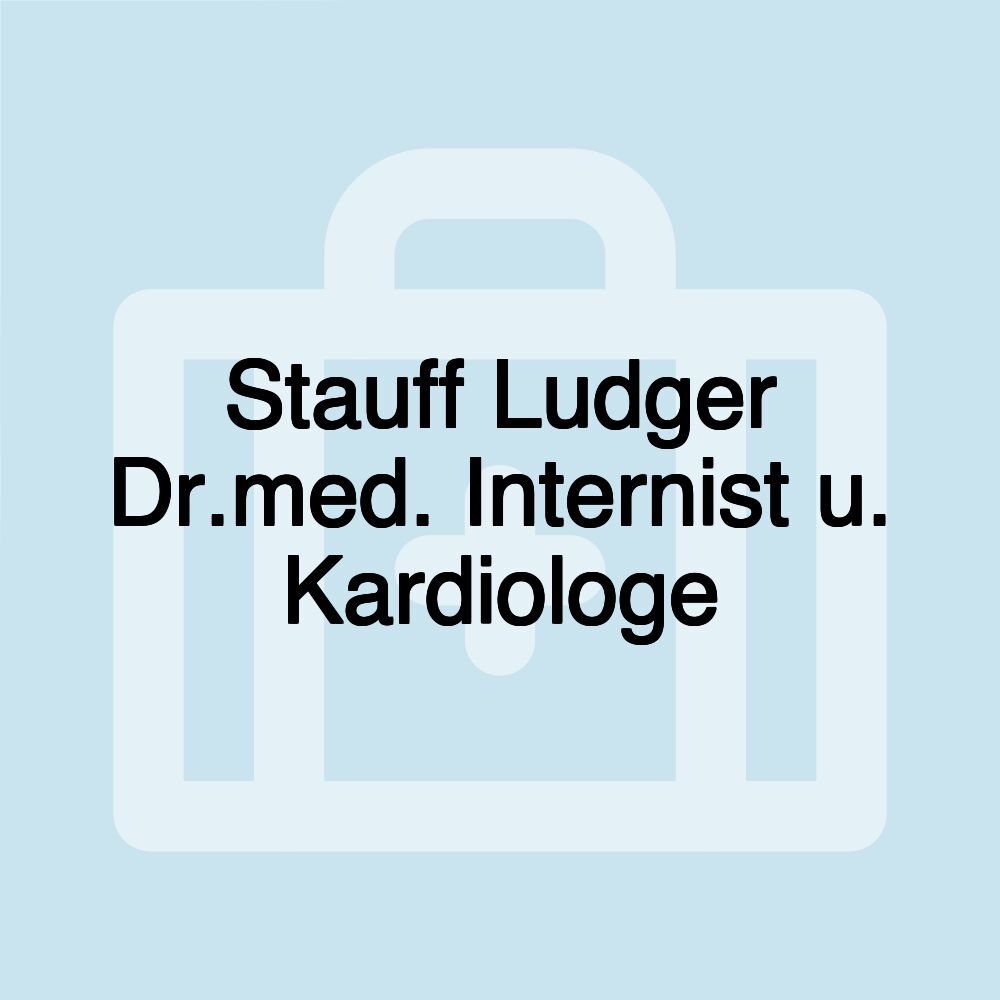 Stauff Ludger Dr.med. Internist u. Kardiologe