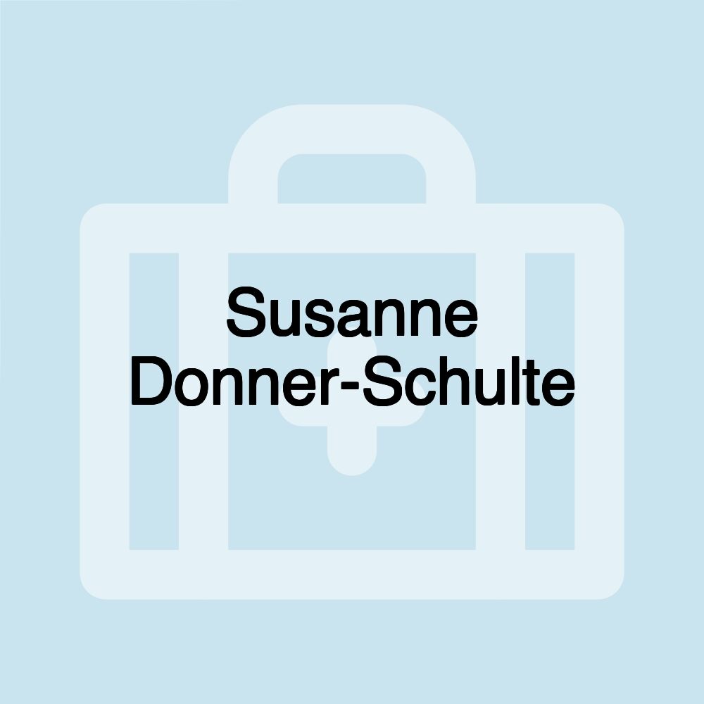 Susanne Donner-Schulte