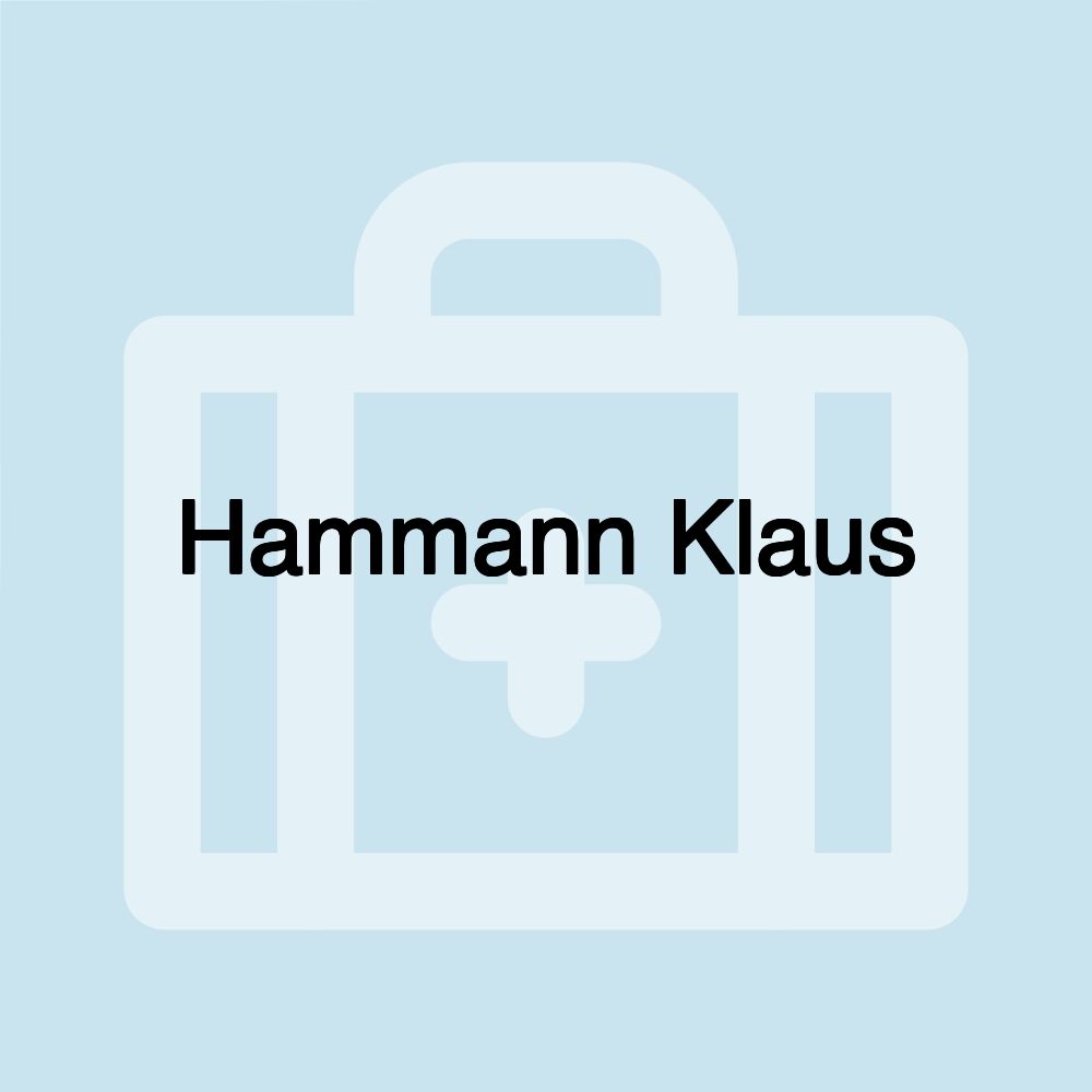 Hammann Klaus