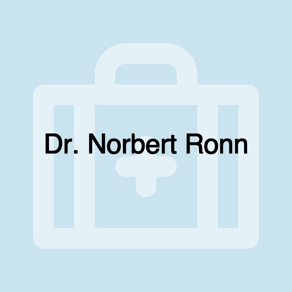 Dr. Norbert Ronn