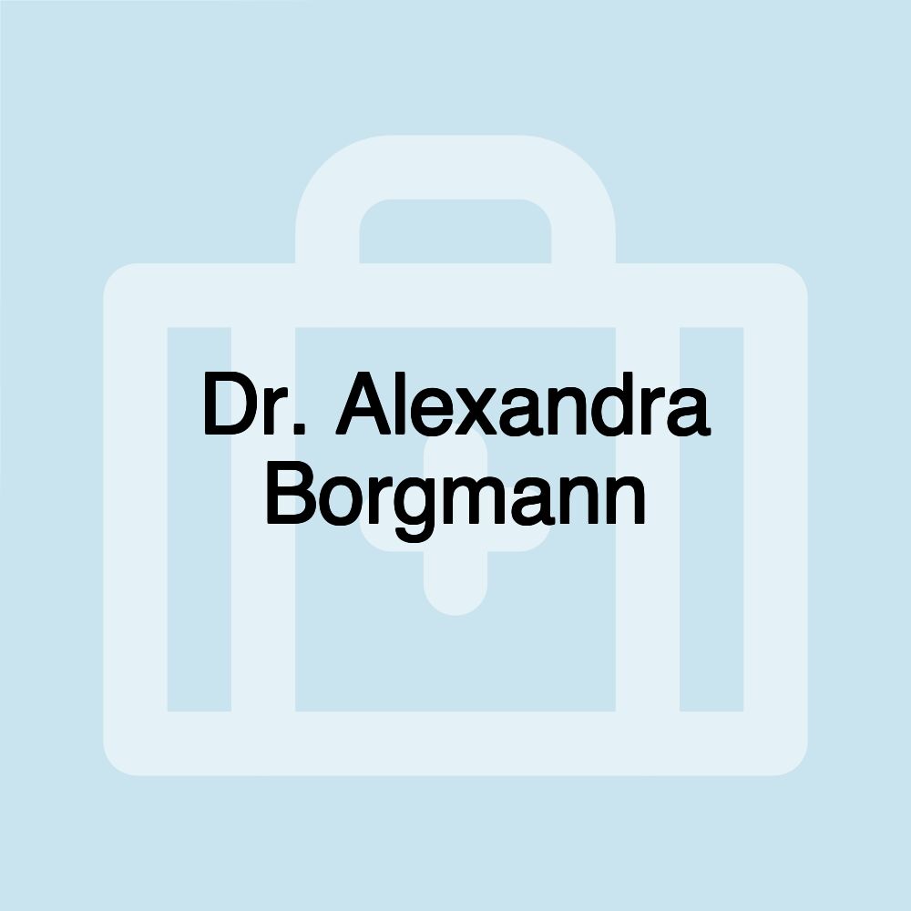 Dr. Alexandra Borgmann