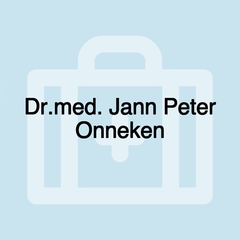 Dr.med. Jann Peter Onneken