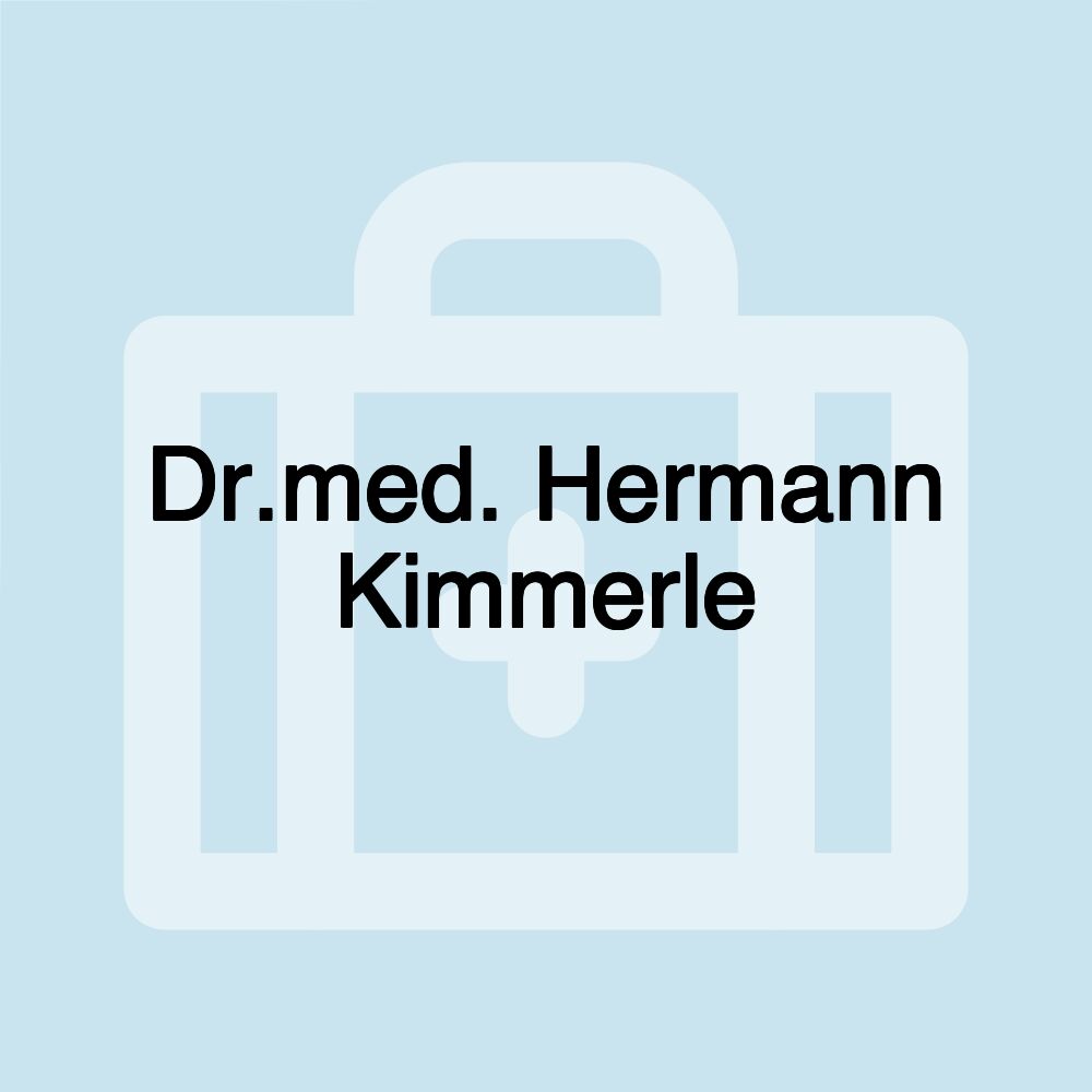 Dr.med. Hermann Kimmerle