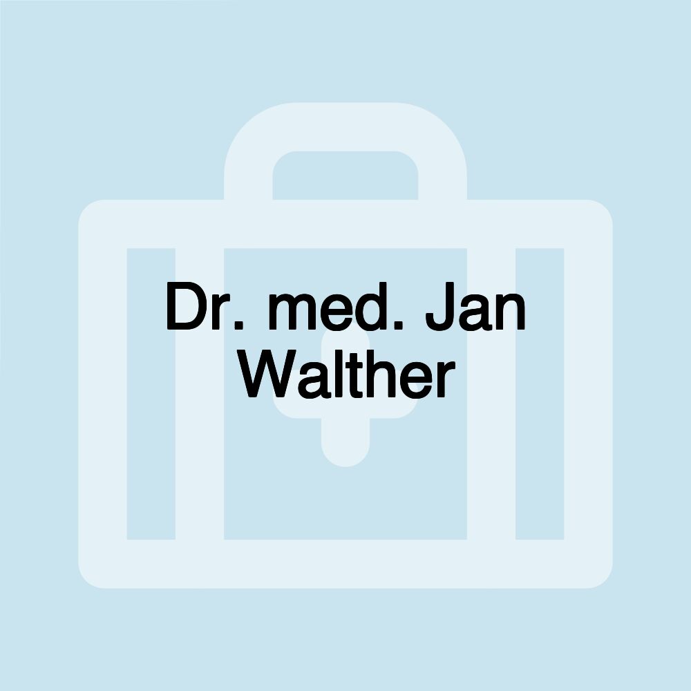 Dr. med. Jan Walther