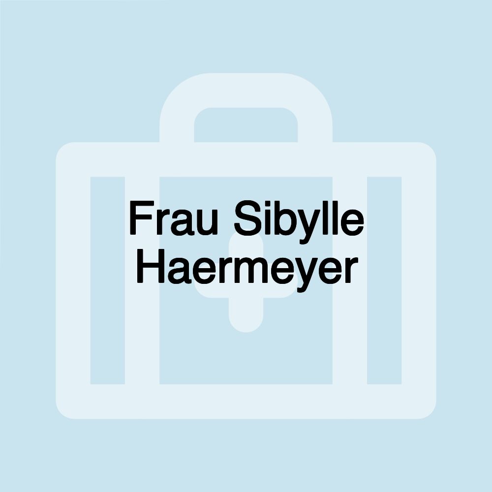 Frau Sibylle Haermeyer