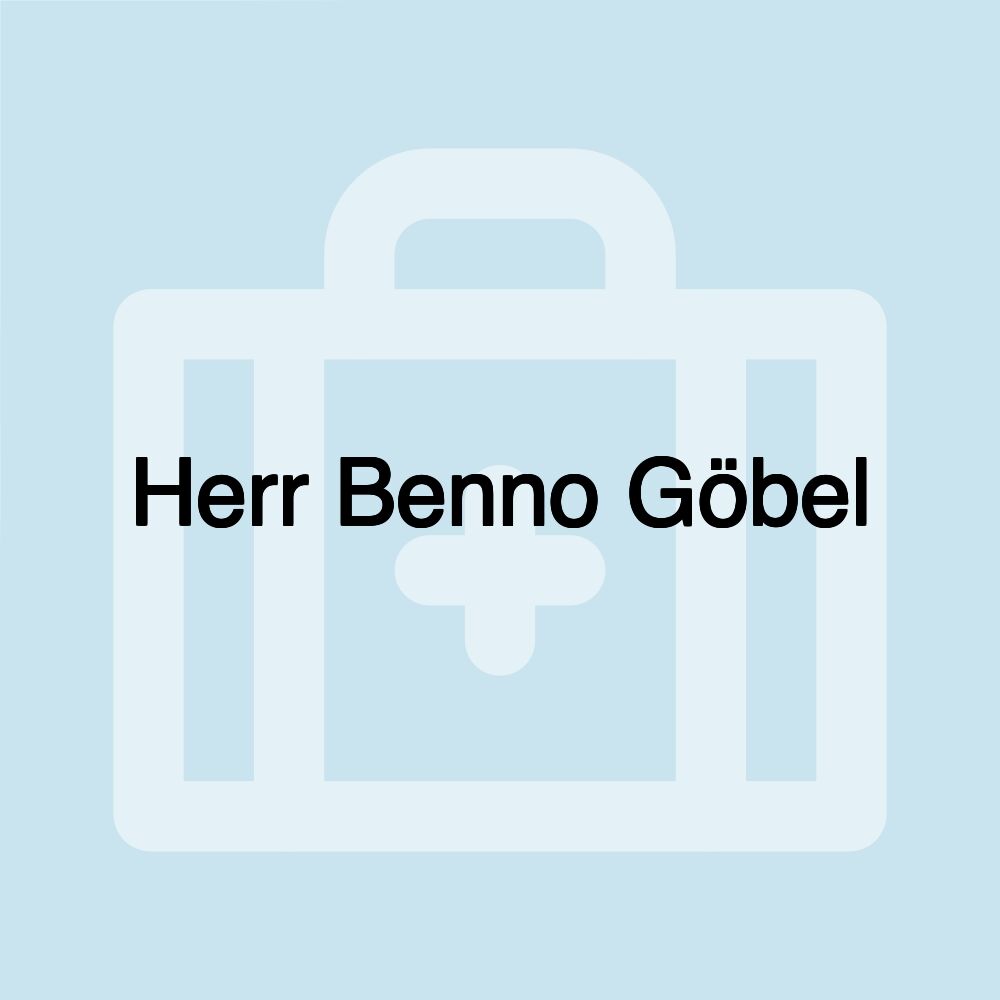 Herr Benno Göbel