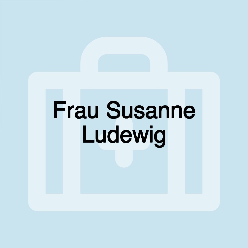 Frau Susanne Ludewig