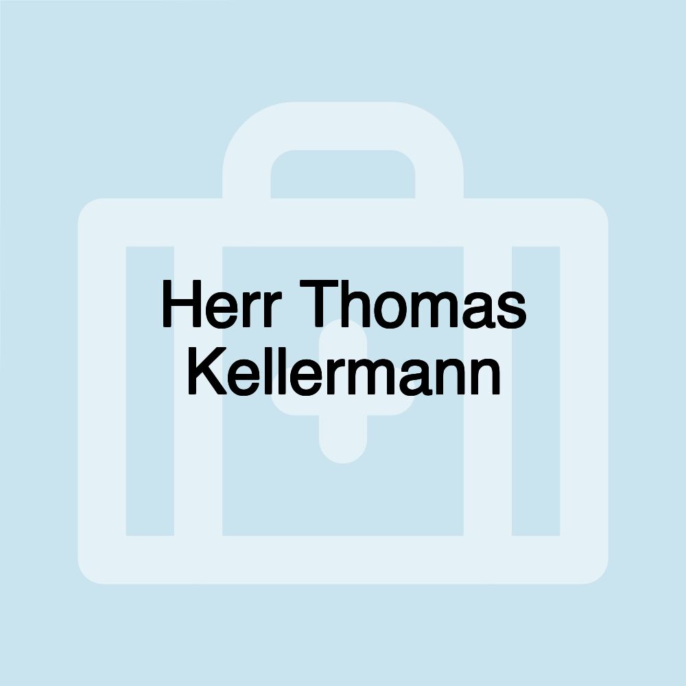 Herr Thomas Kellermann