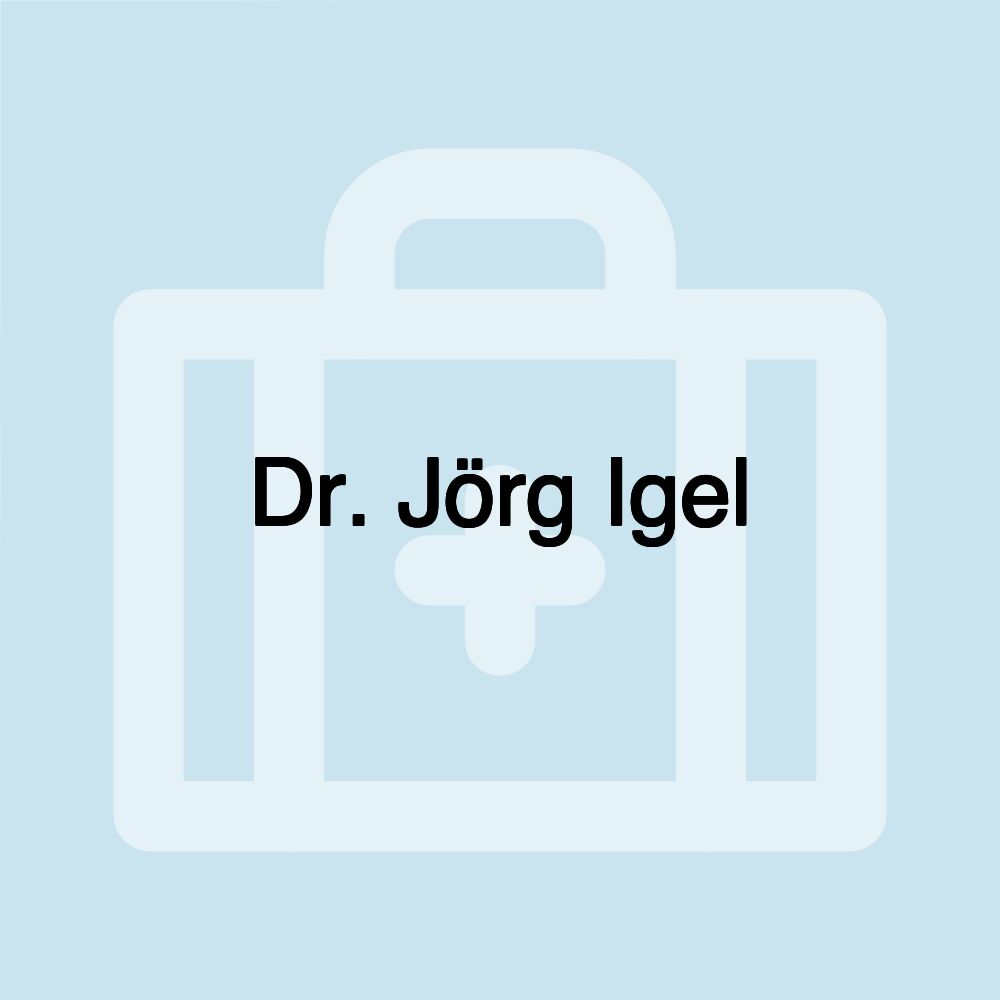 Dr. Jörg Igel