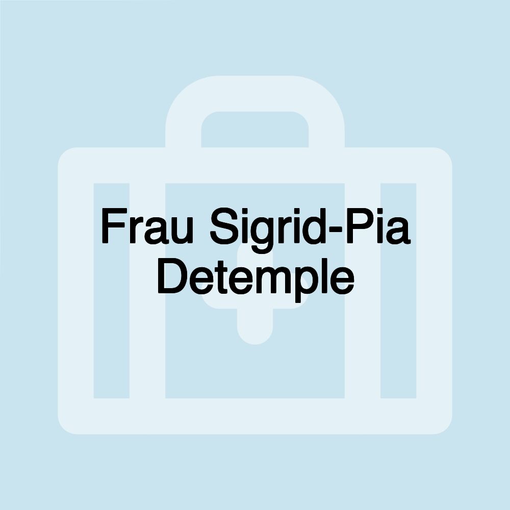 Frau Sigrid-Pia Detemple