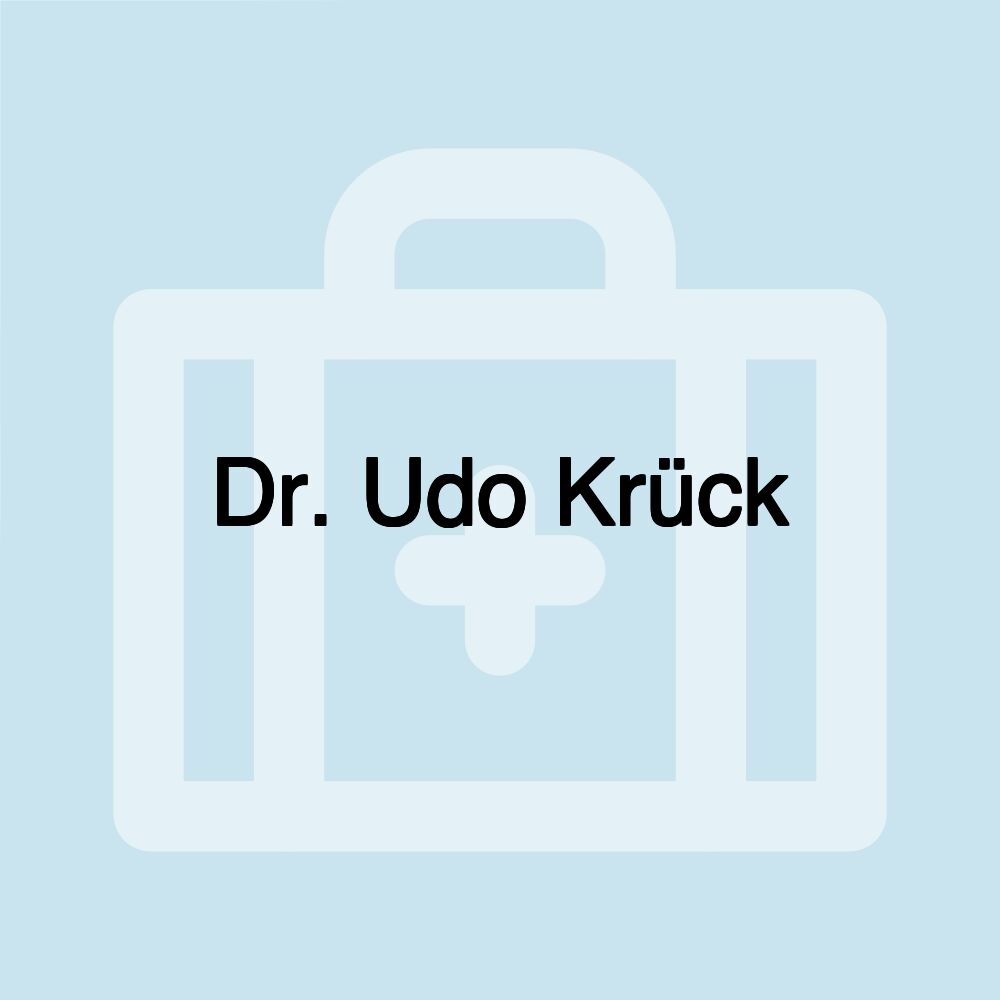 Dr. Udo Krück