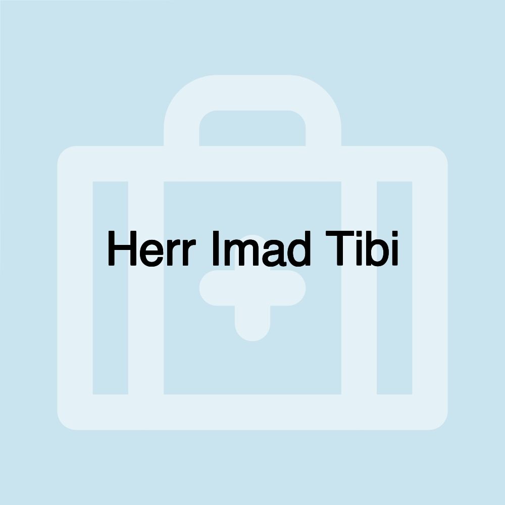 Herr Imad Tibi