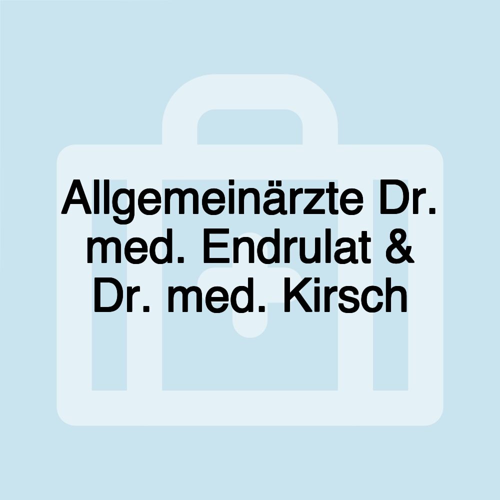 Allgemeinärzte Dr. med. Endrulat & Dr. med. Kirsch