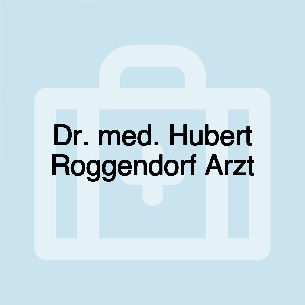 Dr. med. Hubert Roggendorf Arzt