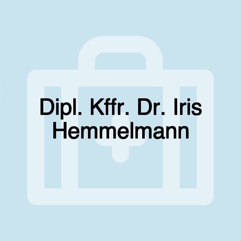 Dipl. Kffr. Dr. Iris Hemmelmann