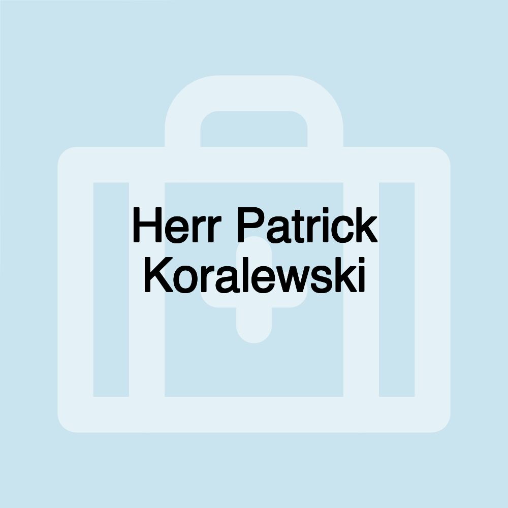 Herr Patrick Koralewski