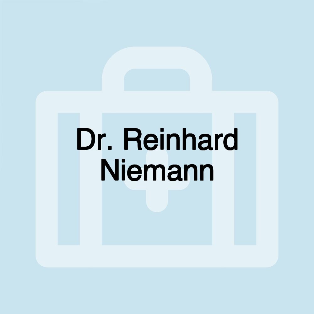 Dr. Reinhard Niemann