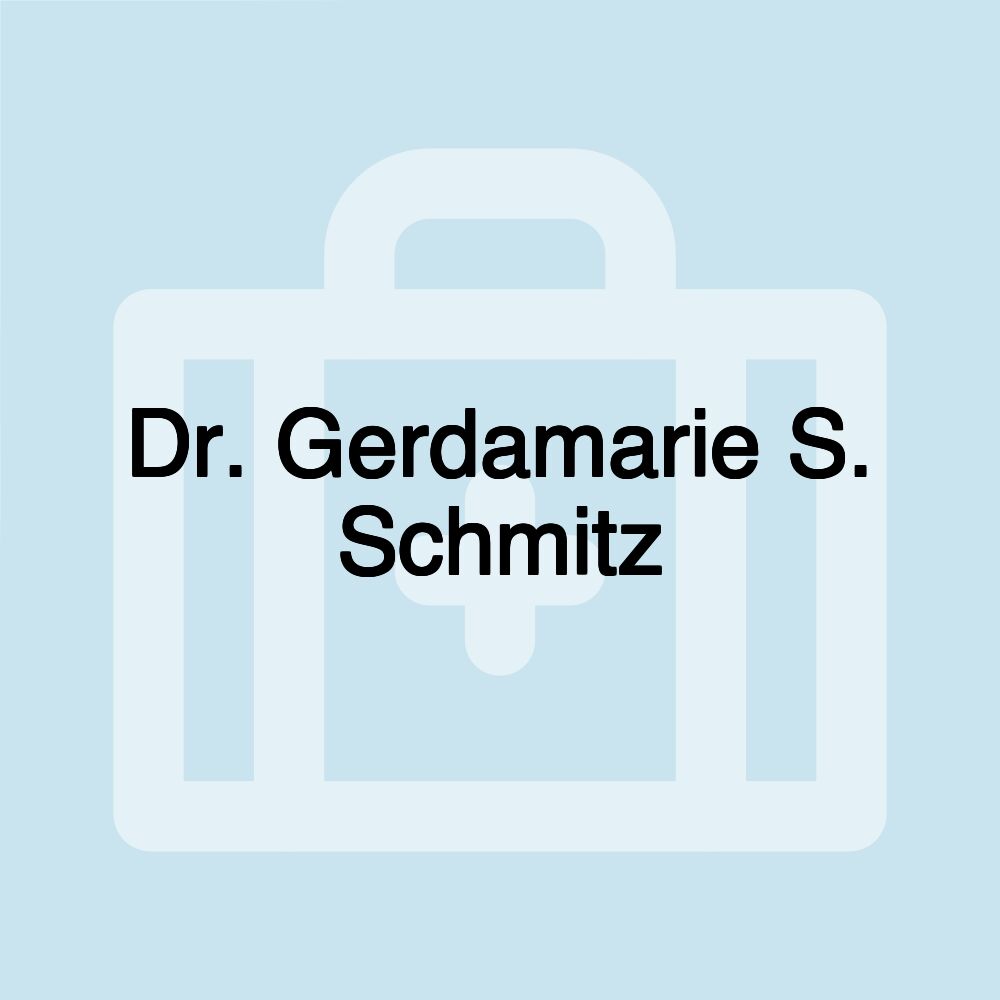 Dr. Gerdamarie S. Schmitz