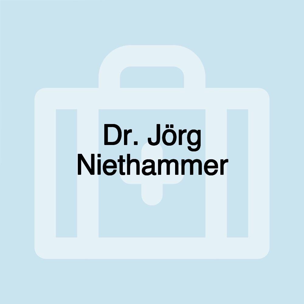 Dr. Jörg Niethammer