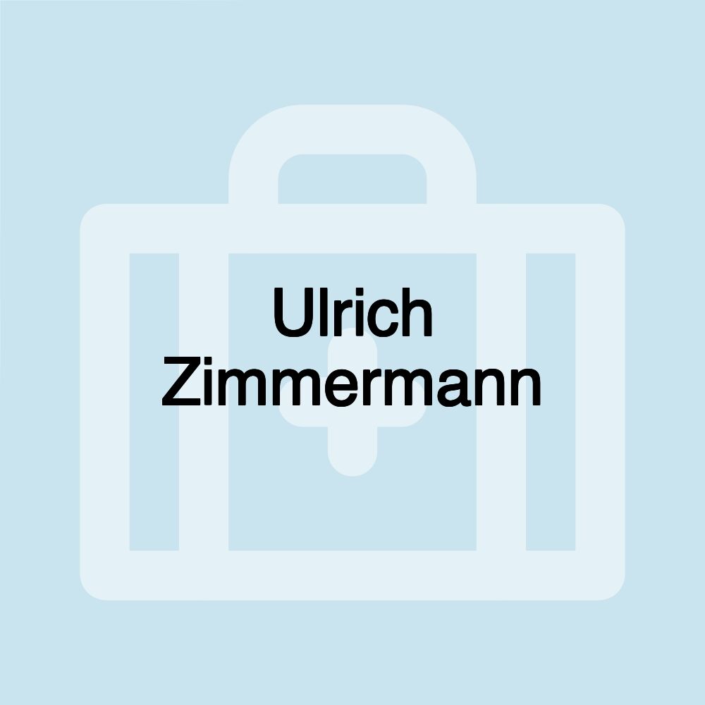 Ulrich Zimmermann