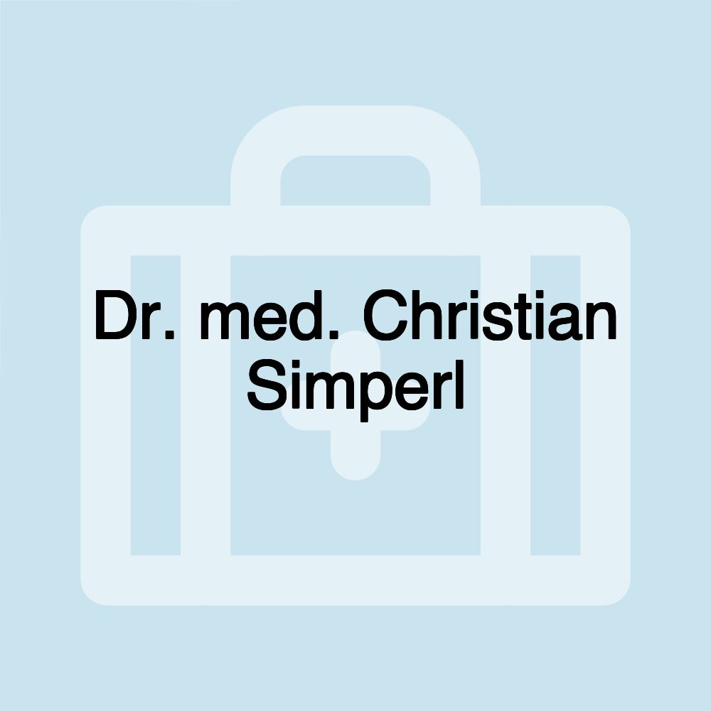 Dr. med. Christian Simperl