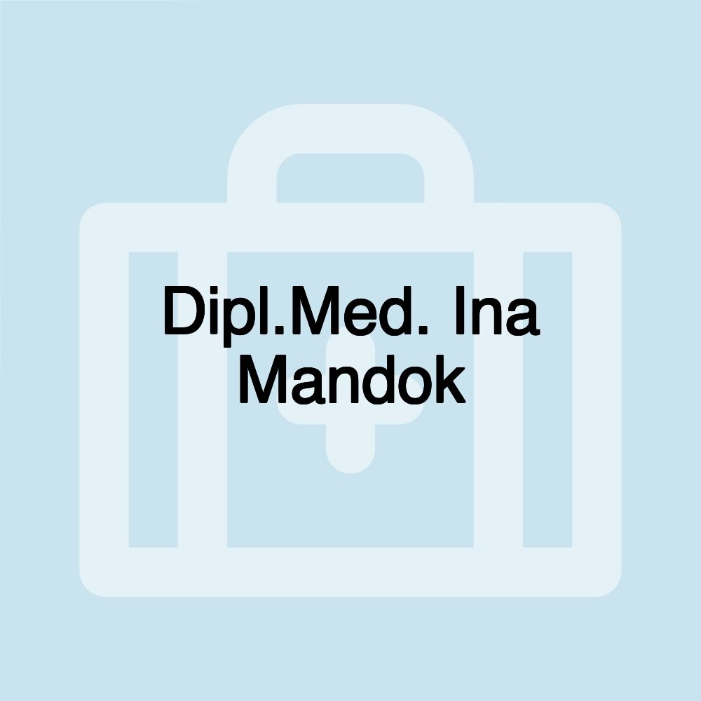 Dipl.Med. Ina Mandok