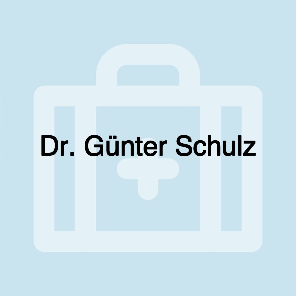 Dr. Günter Schulz