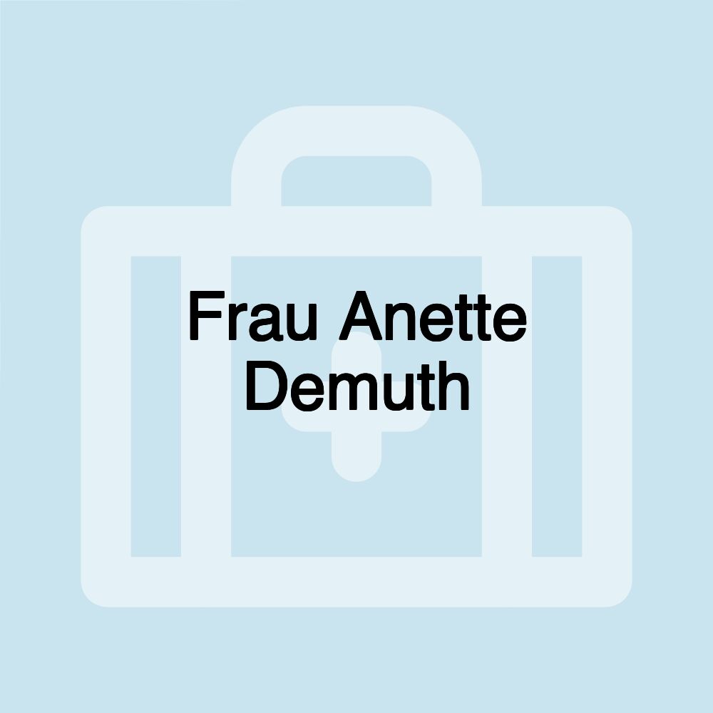 Frau Anette Demuth