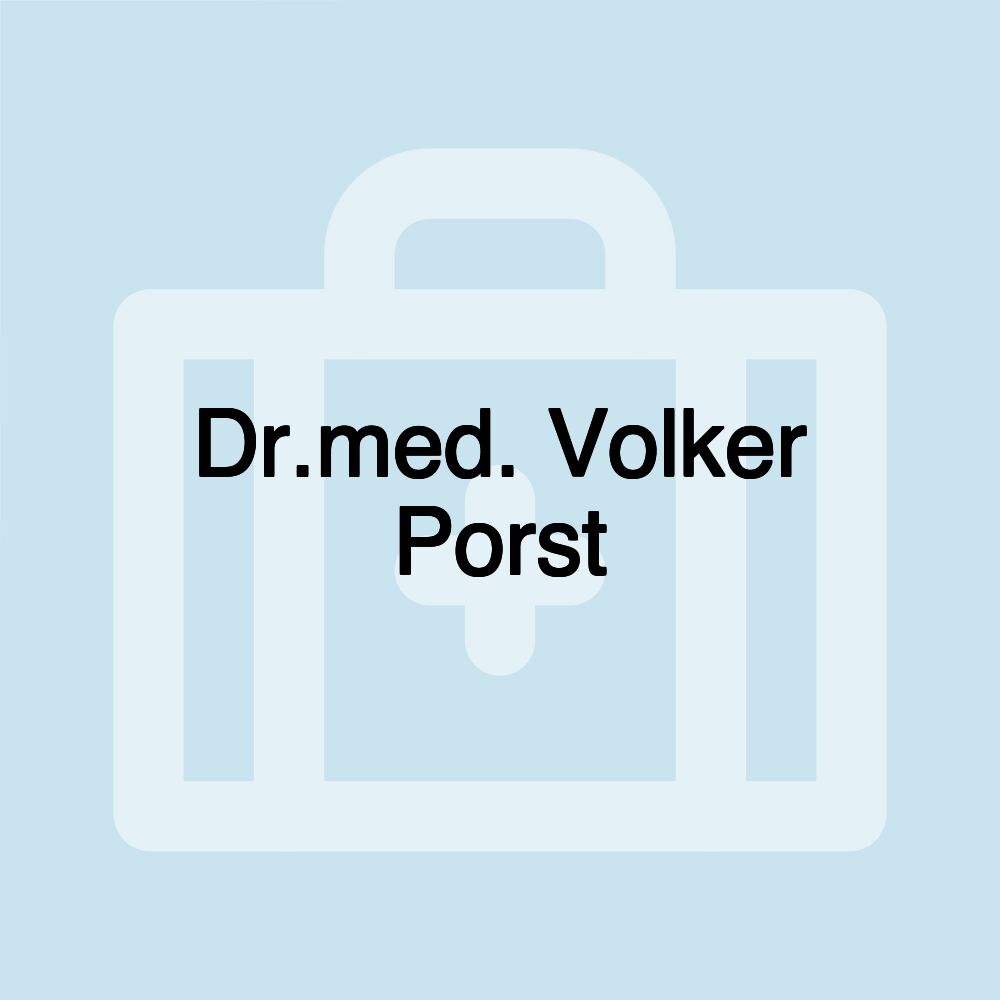 Dr.med. Volker Porst