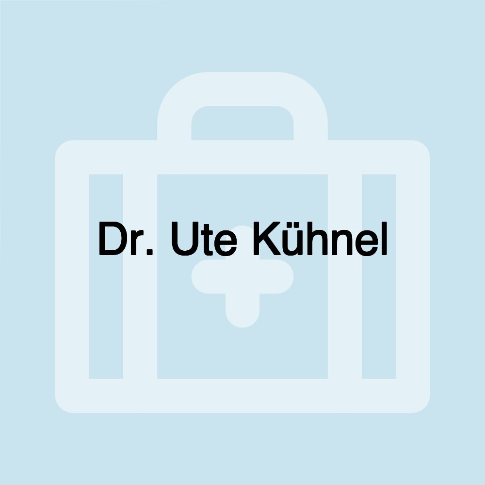 Dr. Ute Kühnel