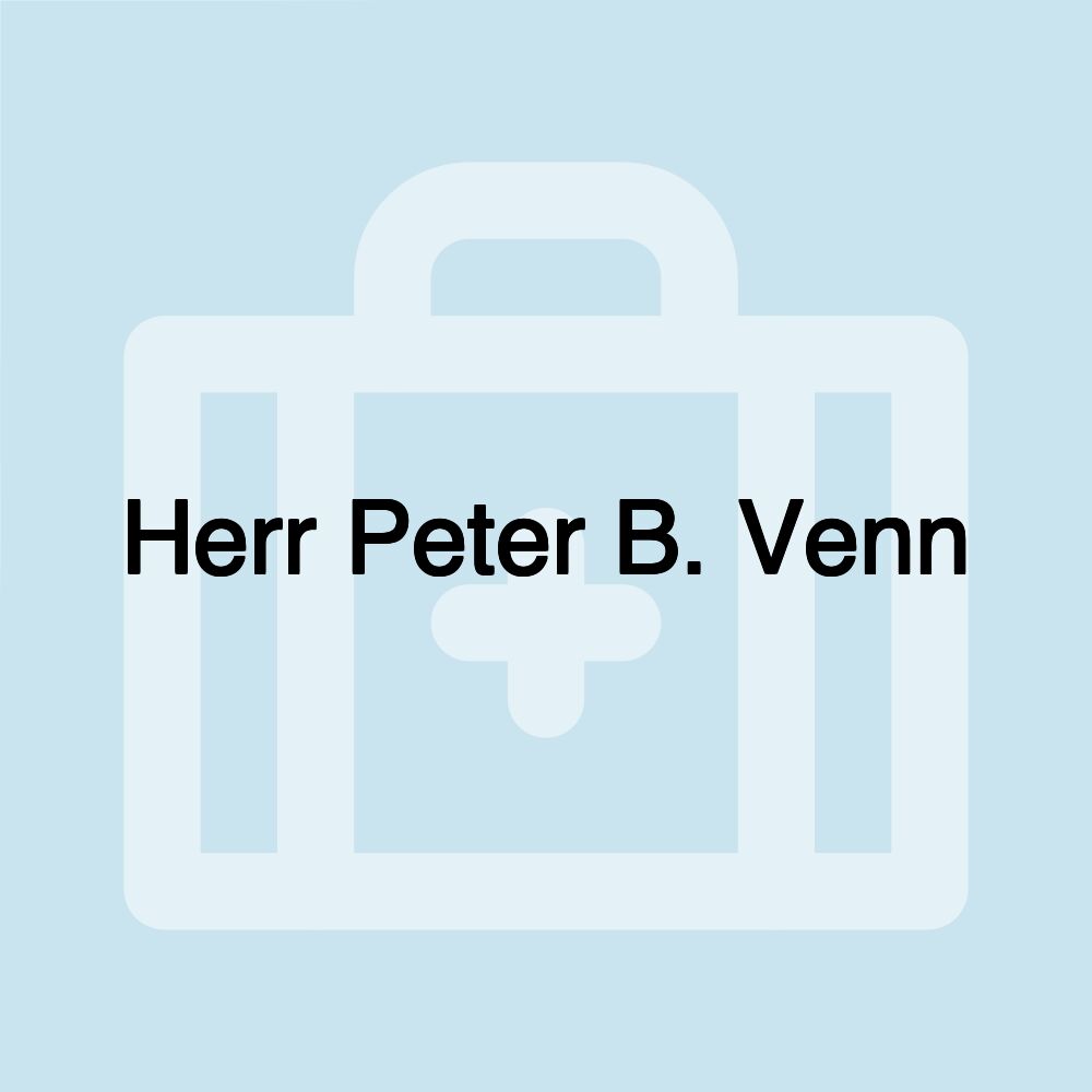 Herr Peter B. Venn